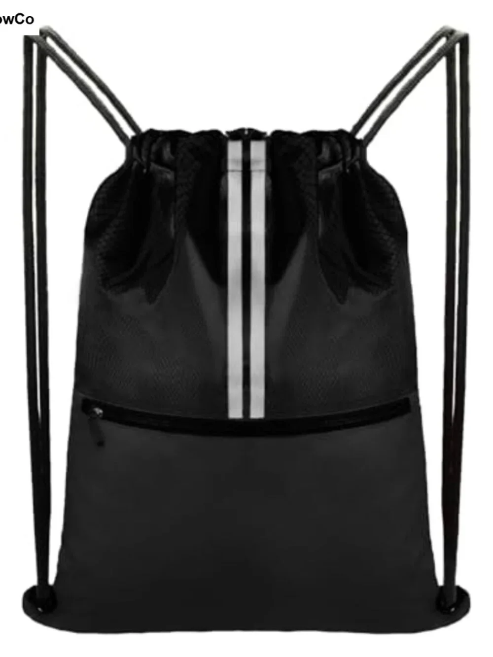 Waterproof Drawstring Backpack Gym Bag with Zipper Pocket